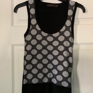 The Limited black and white sweater vest